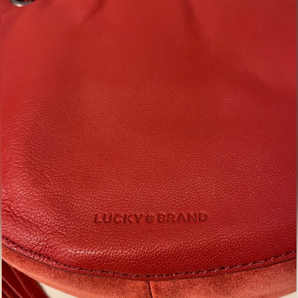 ❤️Lucky brand red leather bag - Picture 3 of 4